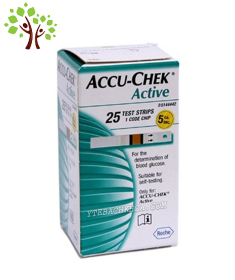 Que Thử Đường Huyết Accu-Chek Active (25 que)