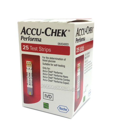 Que Thử Đường AccuChek Performa (25 que)