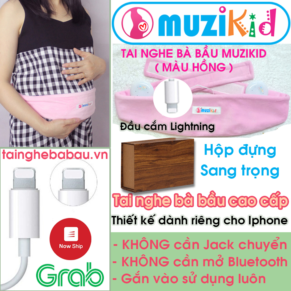 TAI NGHE BÀ BẦU MUZIKID CHUÔI LIGHTNING CHO IPHONE